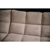 thumbnail of KAWOLA Sofa VIVIEN Ecksofa Velvet sand Longchair rechts