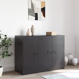 thumbnail of vidaXL Dressoir 99x39x73 cm staal zwart