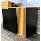 thumbnail of Empfangstheke Tresen für Ihr Büro Avignon schwarz Eiche Salon Kanzlei  Praxis Möbel von Jet-Line