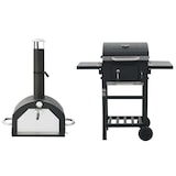 thumbnail of vidaXL 3-in-1 Outdoor-Pizzaofen & Grill Schwarz