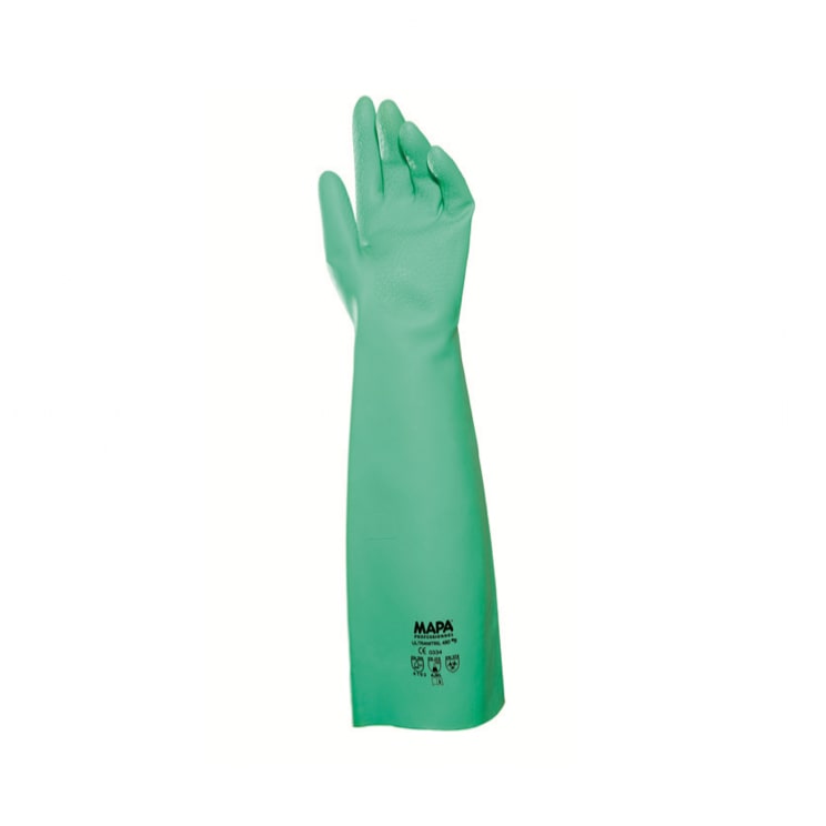 Gant nitrile 46 cm vert - ULTRANITRIL 480   (7 à 10) Taille  9 - Mapa Professionnal