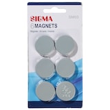 thumbnail of SIGMA Ímanes, poliestireno, Ø 3.2 cm, prateado, 6 unidades