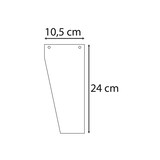 thumbnail of Exacompta 13595E 6x Packung mit 120 Trennstreifen, gelocht, trapezförmig aus Recycling-Papier 180g/qm, 105x240mm - Forever - Farben sortiert