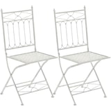 thumbnail of Set de 2 sillas plegables Asina Blanco antiguo