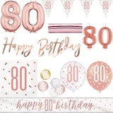 thumbnail of 80. Geburtstag Deko roségold Party Dekoration Set Frau Set Geburtstagsdeko Jubiläum