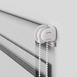 thumbnail of vidaXL Zebra rolgordijn 130x100 cm stofbreedte 125,9 cm lichtgrijs