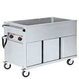 thumbnail of EURAST - Elektrische bain-marie met reserve voor 3 gn 1/1-200 met wielen - 1160x670x900 mm - 3200 W 230/1V - 52120240
