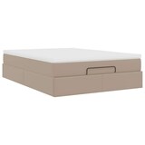 thumbnail of vidaXL Ottoman-Bett mit Matratze Cappuccino-Braun 140x190cm Kunstleder