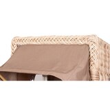 thumbnail of Strandkorb - bene living - Ammersee Single Teak Bullauge - PE shell - Modell 534 - Einsitzer inkl. Liftersystem