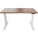 thumbnail of Bisley E-WonderTech elektrisch höhenverstellbarer Schreibtisch 140x60 cm in Weiß/Walnuss - Elektrischer Tisch höhenverstellbar mit Memory-Funktion