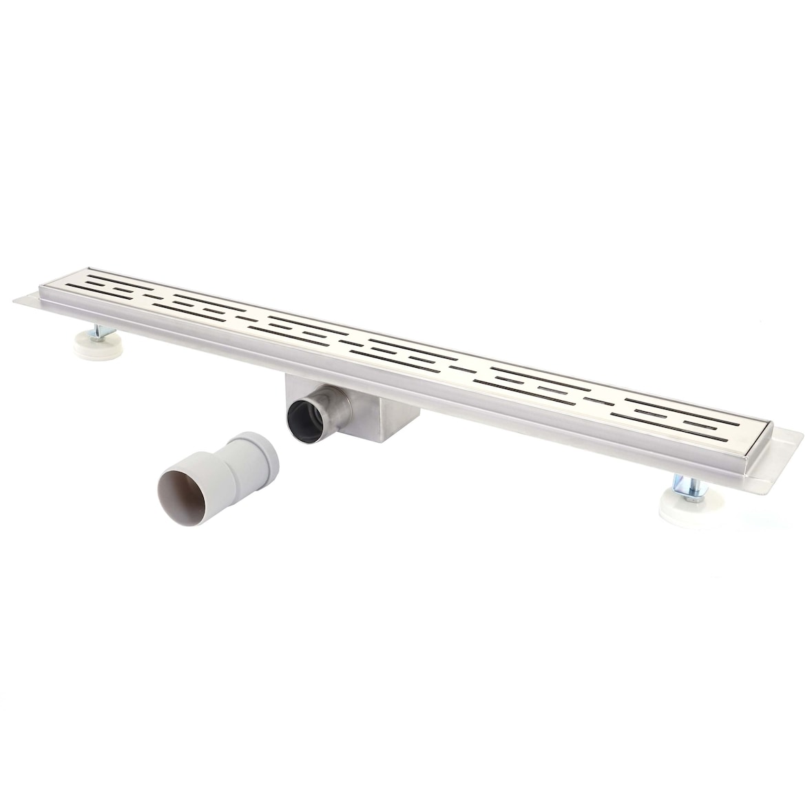 Canal de duche HWC-D94a, canal de drenagem do pavimento, ralo de duche, sifão em aço inoxidável 50-120cm ~ 100cm