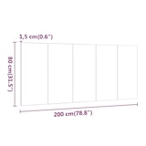 thumbnail of Décoshop26 - Tête de lit accessoire couchage chambre à coucher meuble 200 x 1,5 x 80 cm MDF marron TDL0203590