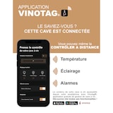 thumbnail of APOGEE185DZPRO Cave de vieillissement avec contrôle à distance 184 bouteilles, 2 zones, La Sommelière