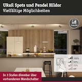 thumbnail of Paulmann URail Schienenspot 3-Step-Dim Hildor  850lm 15W 3000K dimmbar 230V Chrom matt 96787