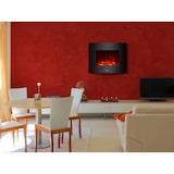 thumbnail of PURLINE Cheminée électrique PURLINE avec pied et façade incurvée coloris noir CHE-340