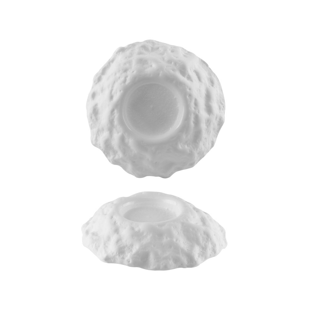 Kratere Piatto Ø Cm 22 H 5,5 Vetro Extrastrong Bianco Fenixe