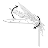 thumbnail of Parasol excéntrico roma Aktive Garden Ø300 cm crema mástil aluminio