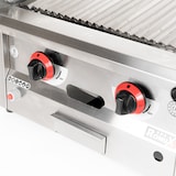 thumbnail of Romux® Barbecue À Gaz Professionnel avec Pierres Volcaniques 50 cm. Puissance 2.900 W | Modèle Basque avec Grille Réglable sur 3 Niveaux | Butane