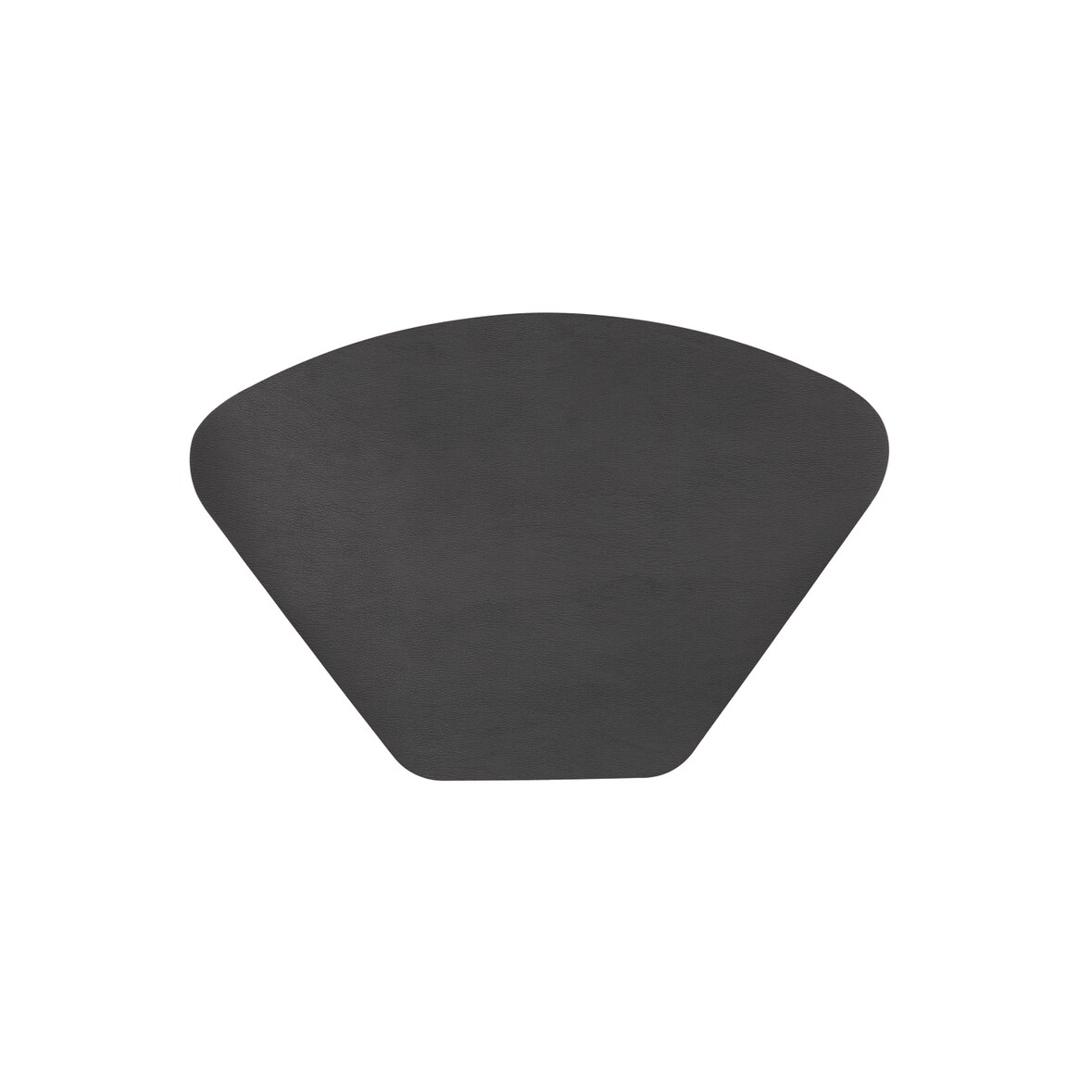 Tovagliette Trapezoidali Ecopelle Togo, Nero