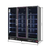 thumbnail of Gasfrit - Armário expositor para bebidas refrigerado Subzero 3 portas, 1880 x 710 x 2050 mm, 1500 litros, luz LED multicolor no vidro.
