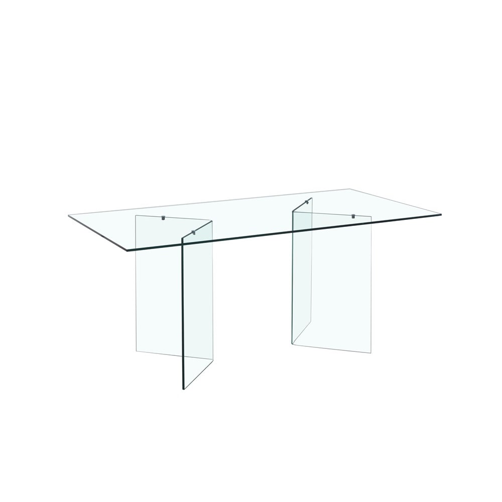 MF - Mesa de Jantar Modelo OTISH - Feita Inteiramente em Vidro 180 x 90 cms -