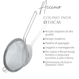 thumbnail of Fackelmann Colino a maglia fine per setacciare, materiale in acciaio inox, lavabile in lavastoviglie, appendibile, Ø 10 cm