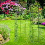 thumbnail of Relaxdays Rosenpavillon Metall, Rankhilfe für Kletterpflanzen, Garten, dekorativer Rankpavillon, HBT 250x160x160cm, grün