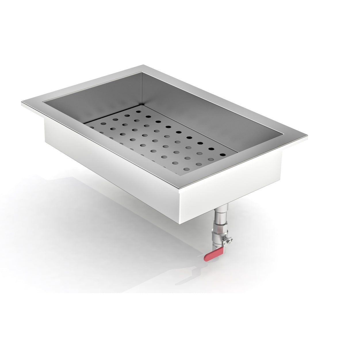 Chefgastro Crash-Eis Behälter Einbau 1/1 GN BxTxH 402x590x170mm