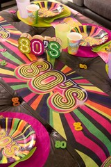 thumbnail of 80er Jahre Party Tischläufer 3 m x 30 cm 80s