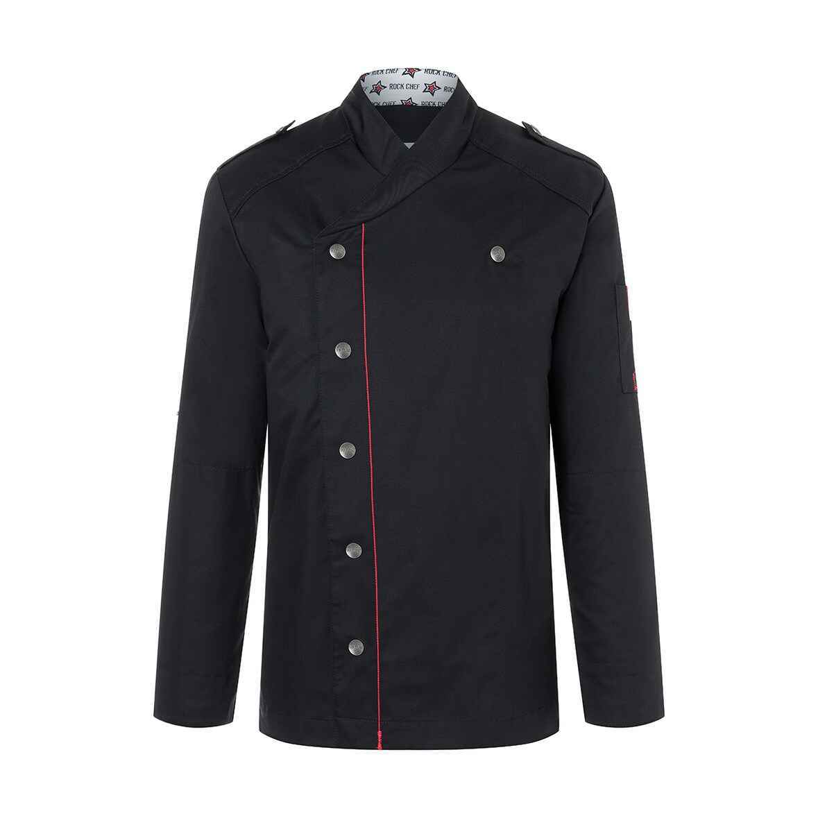 KARLOWSKY Veste de cuisine ROCK , homme, manches longues, noir , 46