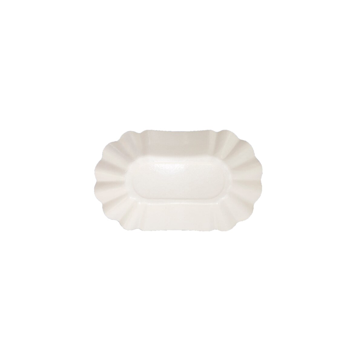 2000x Pappschalen oval tief 9 x 14 x 3 cm weiß KU 51