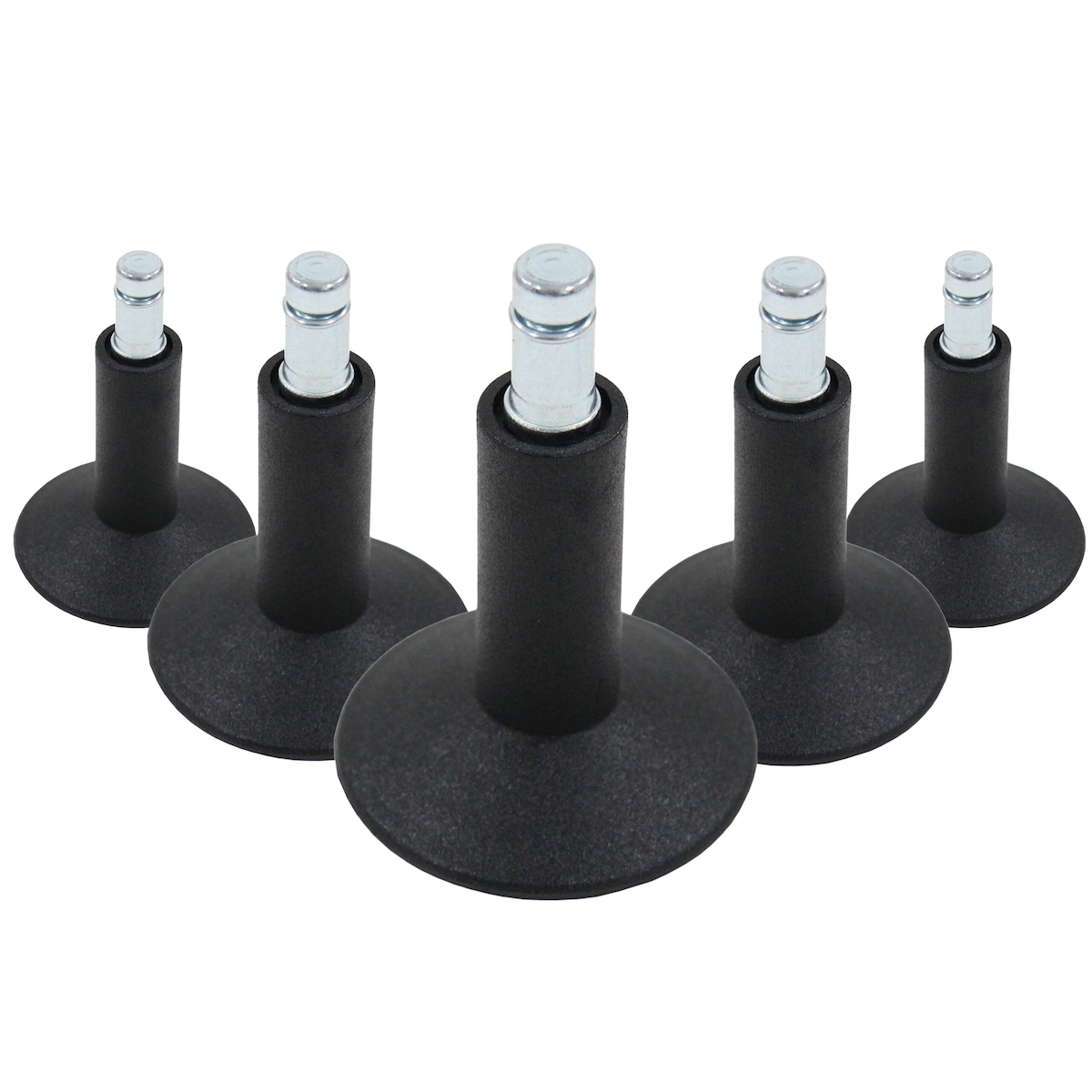 5x Bodengleiter STAND groß No. 12 Stift 11mm / 65 mm Standfüße (5er Pack) hjh OFFICE