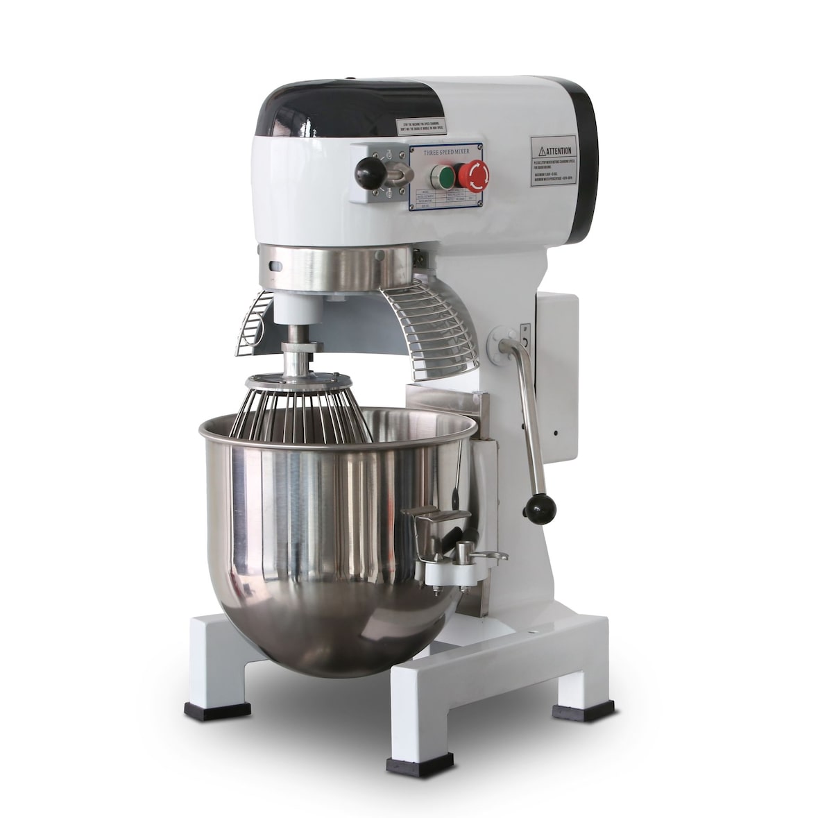 Impastatrice Planetaria 10 litri con 3 velocità. Struttura in acciaio inox. Misure 47x45x60 cm. PRISMAFOOD modello MZPL010