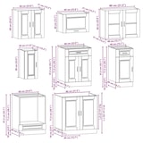 thumbnail of vidaXL 8-tlg. Küchenschrank-Set Porto Weiß Holzwerkstoff