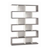 thumbnail of SARMOG LIBRERIA MODULARE H215 L150 KIT in truciolare nobilitato color cemento e ossido bianco