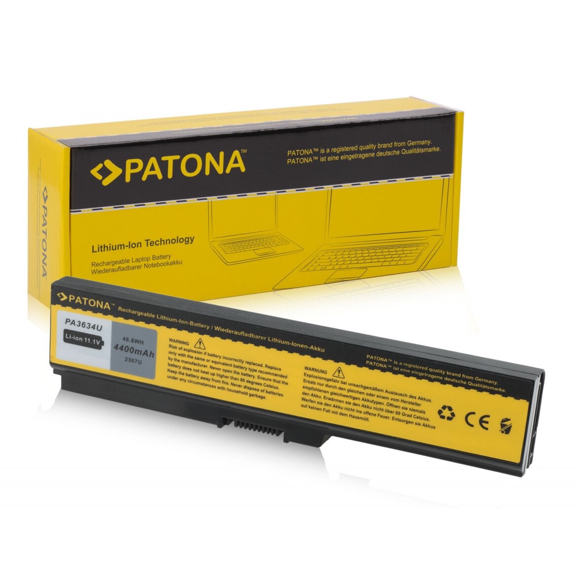 Akku kompatibel Toshiba PA3634 Equium U400124 U400-124 U400145