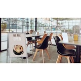 thumbnail of ALLboards Doppelseitige Werbetafel, Kundenstopper, Größe: B2, in einem silbernen Aluminiumrahmen, abschließbar