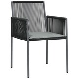 thumbnail of vidaXL 5-tlg. Garten-Essgruppe mit Kissen Schwarz Poly Rattan & Stahl