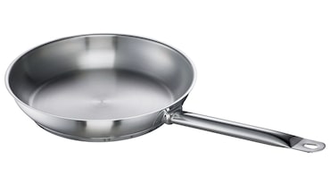 Poêle à frire Chef GastroSUS, acier inoxydable, sans revêtement, 28 cm