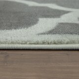 thumbnail of Teppich Kurzflor Marokkanisches Muster Wohnzimmer schmutzabweisend Grau Rechteckig 80x150 | 100% Polypropylen | Florhöhe: 8 mm | nur Handreinigung