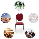 thumbnail of Stapelstuhl 20er Set - Bankettstuhl stabil bis 150 kg in Rot, Raburg David