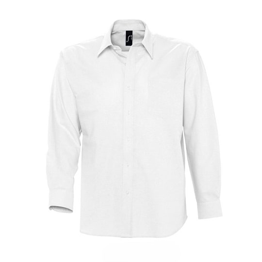 Men´s Oxford-Shirt Boston Long Sleeve | SOLO INVEST FRANCE SAS | White | S