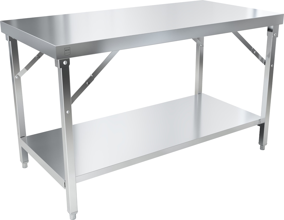 METRO PROFESSIONAL Werktafel GWTS4147F, 140 x cm, met onderstel, inklapbaar