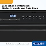 thumbnail of Exquisit Geschirrspüler GSP508-030D schwarz | Spülmaschine 55 cm | Power+ | ECO Modus | Standgerät