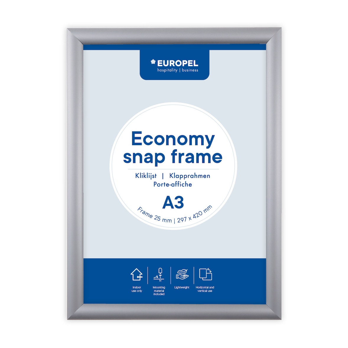 Kliklijst Europel Economy A3 25mm