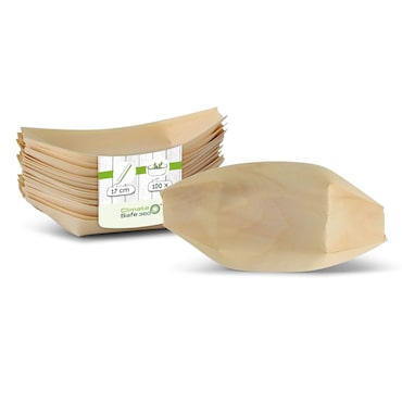 greenbox - Barquinho de Madeira 17 cm, 100 Un..