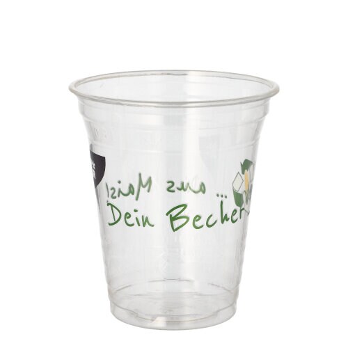 800 Trinkbecher PLA 0,3 l Ø 9,5 cm · 10,7 cm `Becher aus Mais`