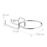 thumbnail of Relaxdays Sektkühlerhalter, Tischhalterung für Weinkühler mit 18cm Ø, platzsparend, Sektkübelhalterung aus Eisen, silber