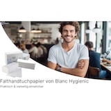 thumbnail of Falthandtücher 2-lg, hochweiß, Recyclingpapier,  3.200 Blatt, EU ECO-Label zertifiziert
