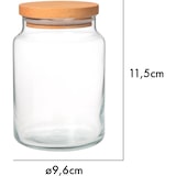 thumbnail of Vorratsglas mit Holzdeckel - 635 ml